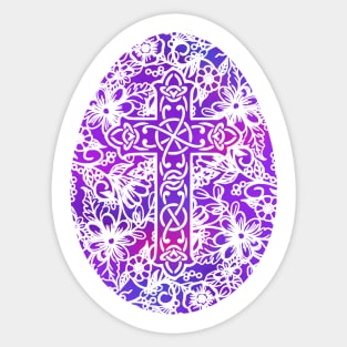 Easter Egg Pysanky Style | Cherie's Art(c)2021 Sticker